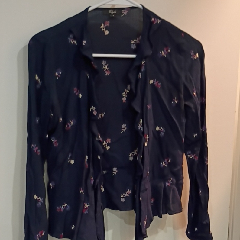 Rails Navy Floral Top